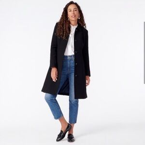 J. Crew Black Classic Lady Day Coat